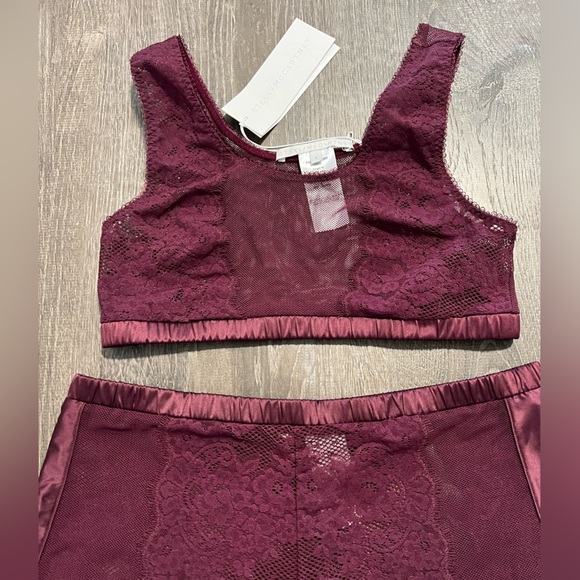 Stella McCartney***Burgundy Lingerie Set**Small $460 - Picture 3 of 4